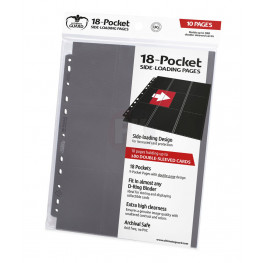 Ultimate Guard 18-Pocket Pages Side-Loading Grey (10)